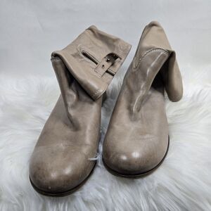 Alberto Fermani Tan Slouchy Ankle Boots Womens 7.5 US